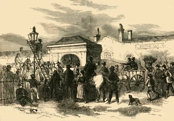 Vendita del casello di Hyde Park, c1876
