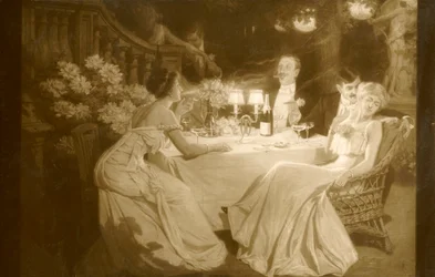 Salone 1910. Ludovic Alleaume Dopo Cena, 1910