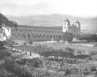 Missione di Santa Barbara, California, USA, c1900