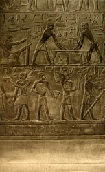 Saqqara - Dipinti murali della tomba di Ti