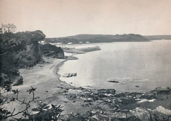 Saundersfoot - Veduta generale della baia, 1895