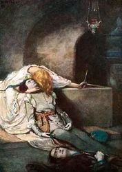 Scena da Romeo e Giulietta di Shakespeare