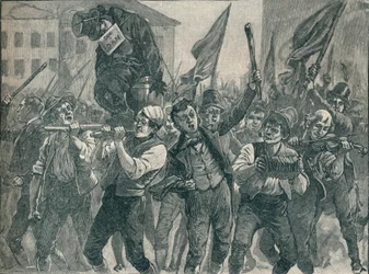Scena delle rivolte di Belfast
