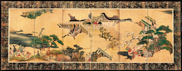 Scene dal racconto di Genji Genji monogatari, XVII secolo