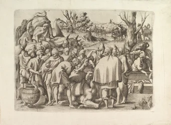 Ricerca tra i bagagli del fratello di Giuseppe, ca. 1545