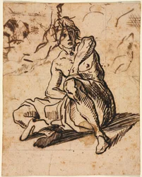 Figura seduta, 1600s