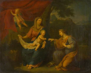 Madonna seduta con Santa Caterina