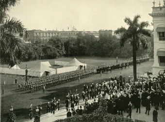 Secondo arrivo di Lord Curzon alla Government House, 1904