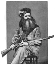 Seth Kinman, cacciatore americano, XIX secolo, 1908