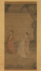 Shakyamuni scendendo dalle montagne, fine XIII-inizio XIV secolo