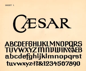 Foglio 1, da un portfolio di alfabeti, 1929