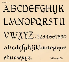 Foglio 5, da un portfolio di alfabeti