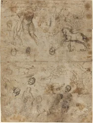Foglio di studi, fine XVI secolo