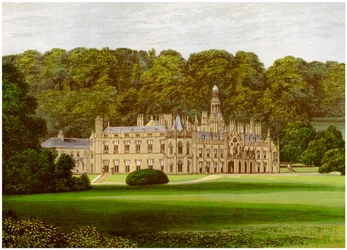 Shelton Abbey, Contea di Wicklow, Irlanda, casa del Conte di Wicklow, c1880