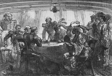 Firma del Trattato di Nanchino, c1880