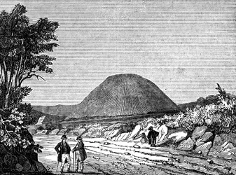Collina di Silbury, Wiltshire, Inghilterra, 1836