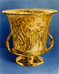 Coppa in argento dorato, 1938