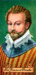 Sir Francis Drake, da una serie di carte da sigaretta, 1935