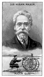 Sir Hiram Stevens Maxim, inventore della mitragliatrice Maxim