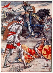 Sir Lancillotto proibisce a Sir Bors di Uccidere il Re