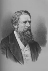 Sir Stafford Henry Northcote, politico britannico, 1870s, 1883