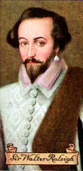 Sir Walter Raleigh, da una serie di carte da sigarette, 1935
