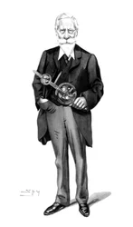 Sir William Crookes, fisico e chimico inglese, c. 1900