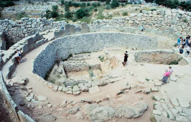 Sito delle fortificazioni micenee, Grecia, c1600-1100 a.C.