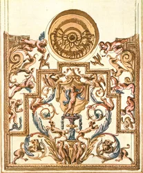 Bozzetto per pittura decorativa, Francia, 1928