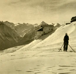 Sciando sullo Schmittenhöhe, Austria, c1935