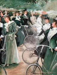Signore della Società in Bicicletta a Hyde Park, Londra