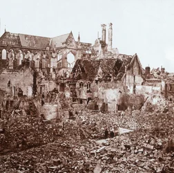 Cattedrale di Soissons, Soissons, Francia settentrionale, c1914-c1918