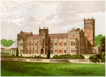 Somerleyton, Suffolk, casa del baronetto Crossley, c1880
