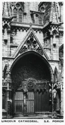 Portico sud-est, Cattedrale di Lincoln, c1920