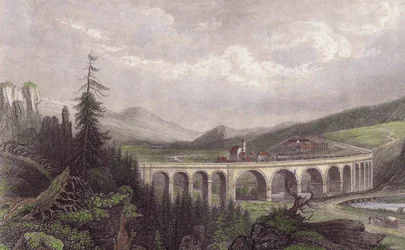 Ferrovia del Sud. Viadotto Payerbach, Semmering