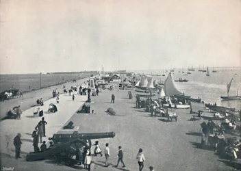 Southsea - Vista generale della spiaggia, 1895