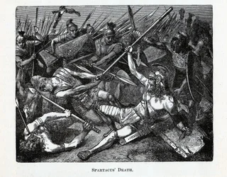 La morte di Spartaco, 1882