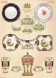 Porcellana Spode: WTCopeland & Sons, Stoke-on-Trent, XVIII secolo, 1913