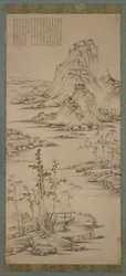 Nebbie primaverili su un padiglione lungo il fiume, dinastia Ming, 1368-1644