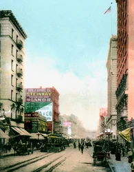 Spring Street, Los Angeles, California, USA, c1900s