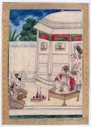 Sri Raga, Album Ragamala, Scuola del Rajasthan, XIX secolo