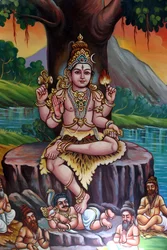 Tempio indù Sri Vadapathira Kaliamman. Shiva. Singapore