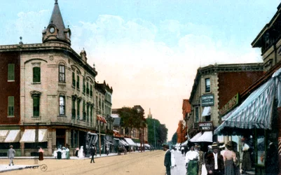 Rue Sainte-Catherine, Montreal, Canada, c1900