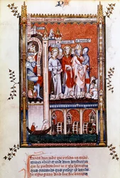 San Dionigi mostra i martiri, 1317