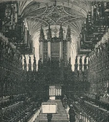 Cappella di San Giorgio: Il Coro, vista verso ovest, 1895