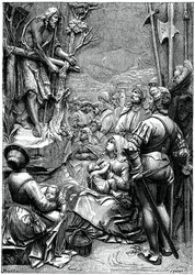 San Giovanni Battista predica nel deserto, 16° secolo, 1870