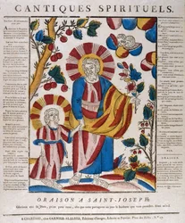 San Giuseppe e Gesù che camminano mano nella mano