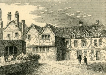 Ospedale di Santa Caterina - Le case dei fratelli nel 1781, c1872