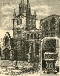 Stazione di St. Mary. Il fonte battesimale, 1898