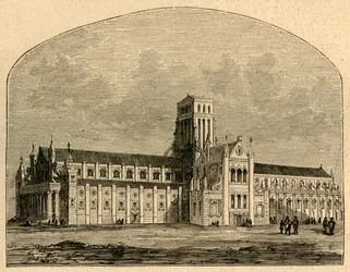 San Paolo dopo la caduta della guglia, da una veduta di Hollar, 1897